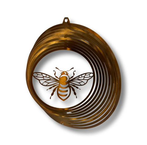 Honey Bee Metal Art Wind Spinner